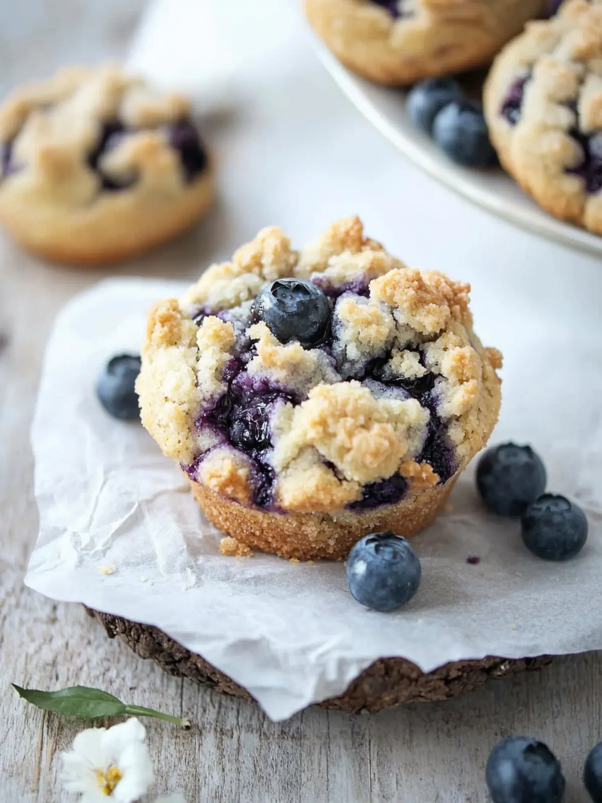 Crumbl Blueberry Muffin Cookies with Streusel Delight 2 Crumbl Blueberry Muffin Cookies with Streusel