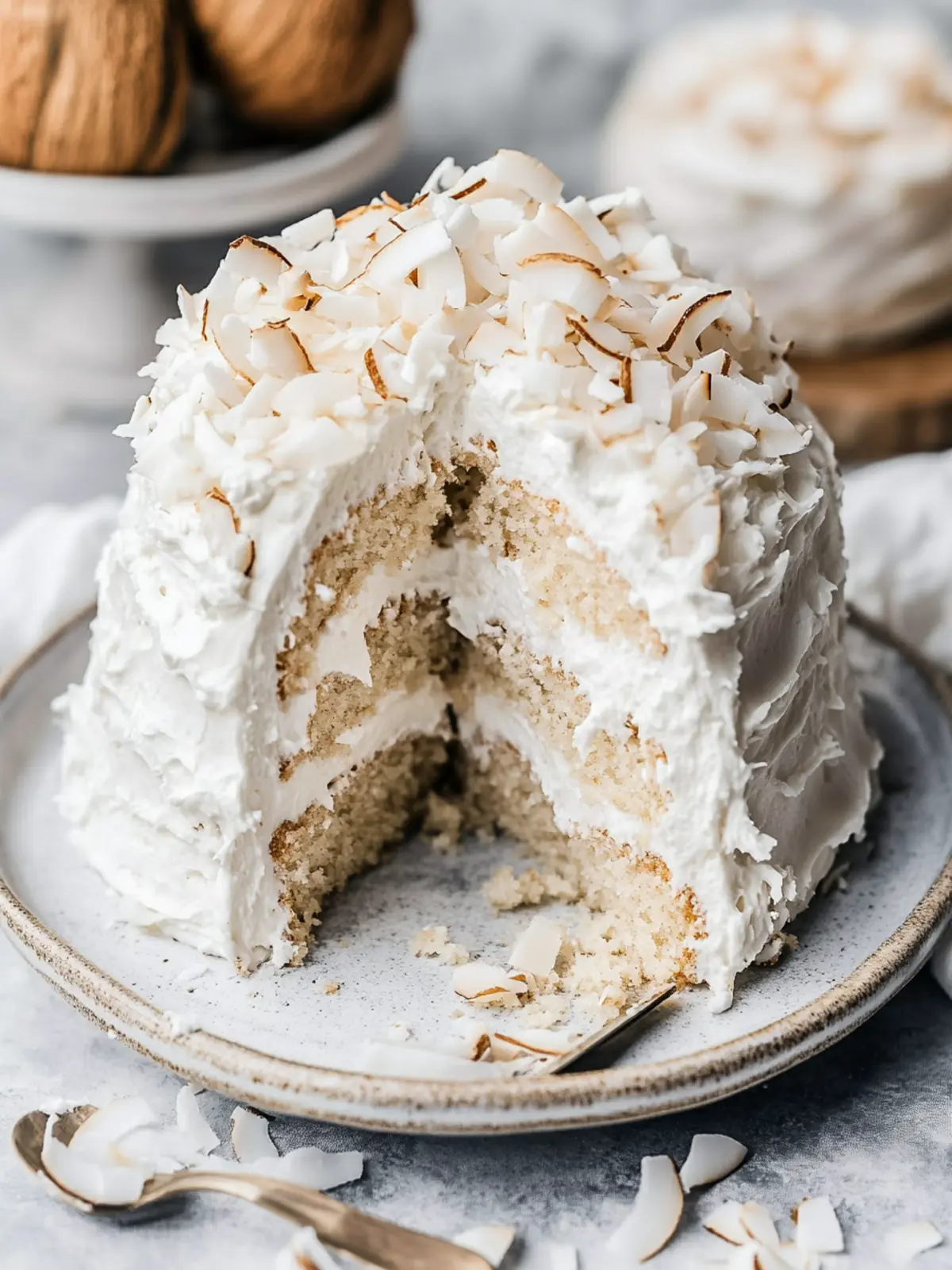 Deliciously Moist Vegan Coconut Cake You'll Love to Bake! 2 Vegan Coconut Cake