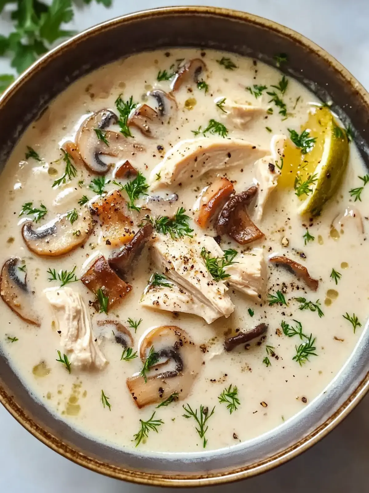 Irresistibly Creamy Mushroom Chicken Soup for Cozy Nights 4 Creamy Mushroom Chicken Soup