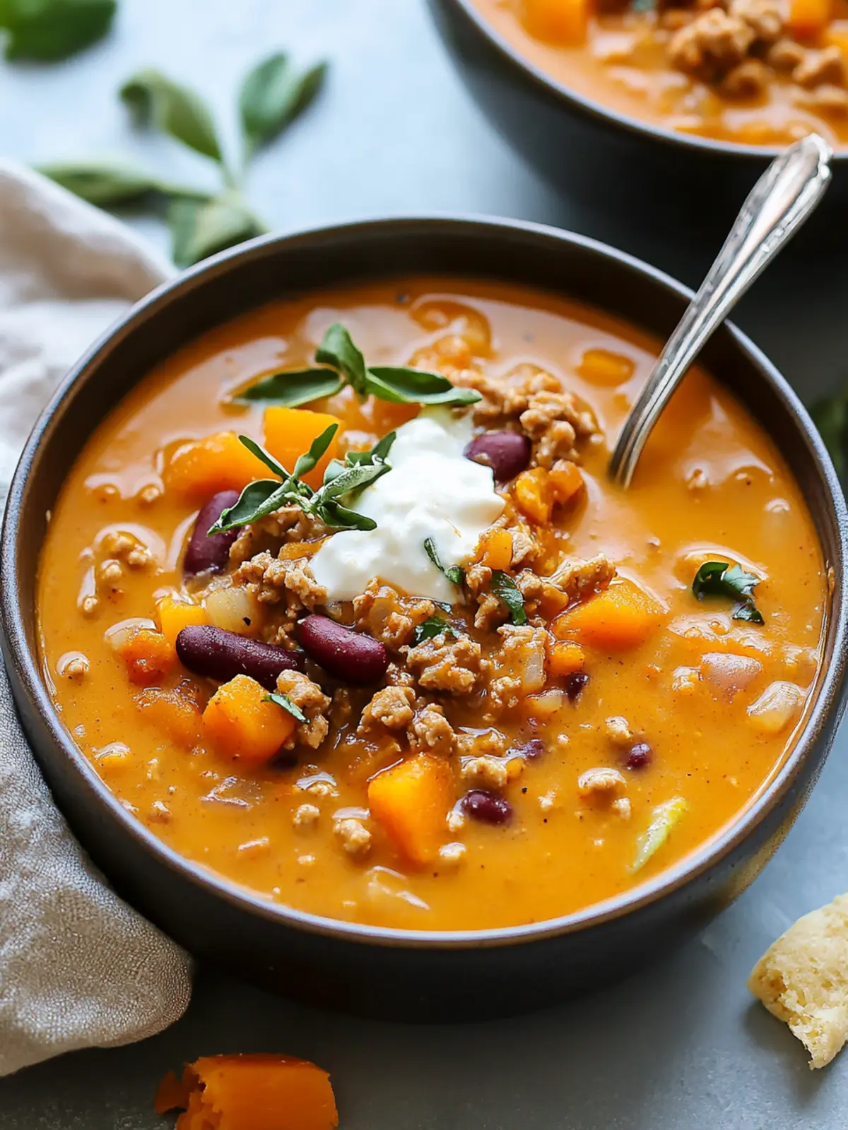 Deliciously Creamy Turkey Pumpkin Chili for Cozy Nights 4 Creamy Turkey Pumpkin Chili