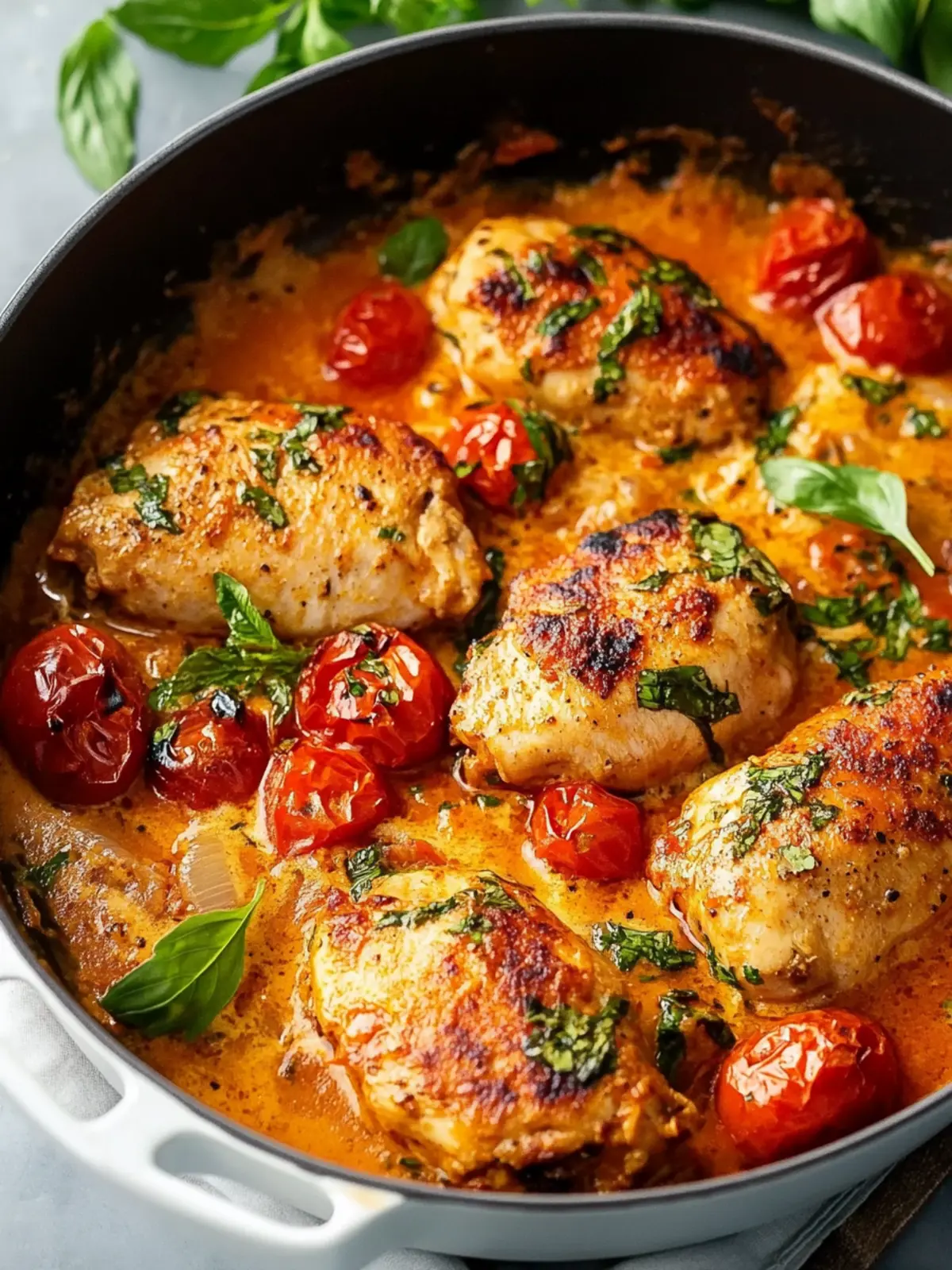 Irresistible Tomato Chicken in Creamy Garlic Sauce 4 Tomato Chicken