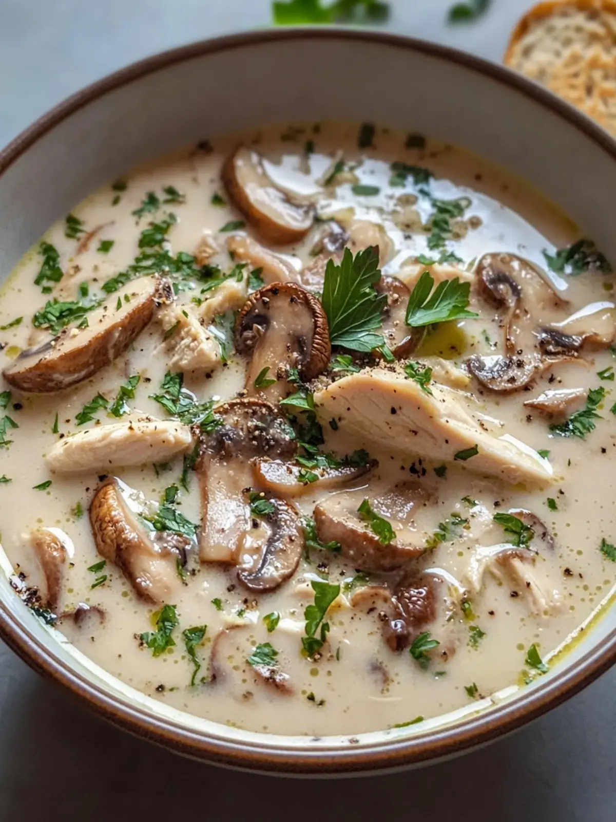 Irresistibly Creamy Mushroom Chicken Soup for Cozy Nights 2 Creamy Mushroom Chicken Soup