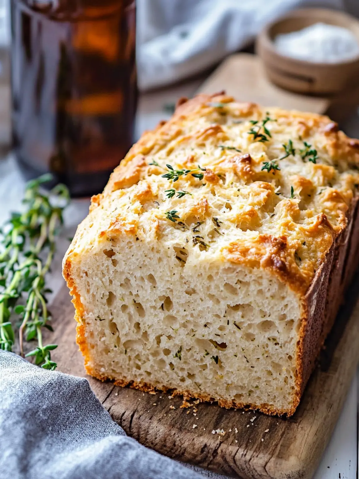 Mouthwatering Herbed Beer Bread: Easy Homemade Delight 3 Herbed Beer Bread