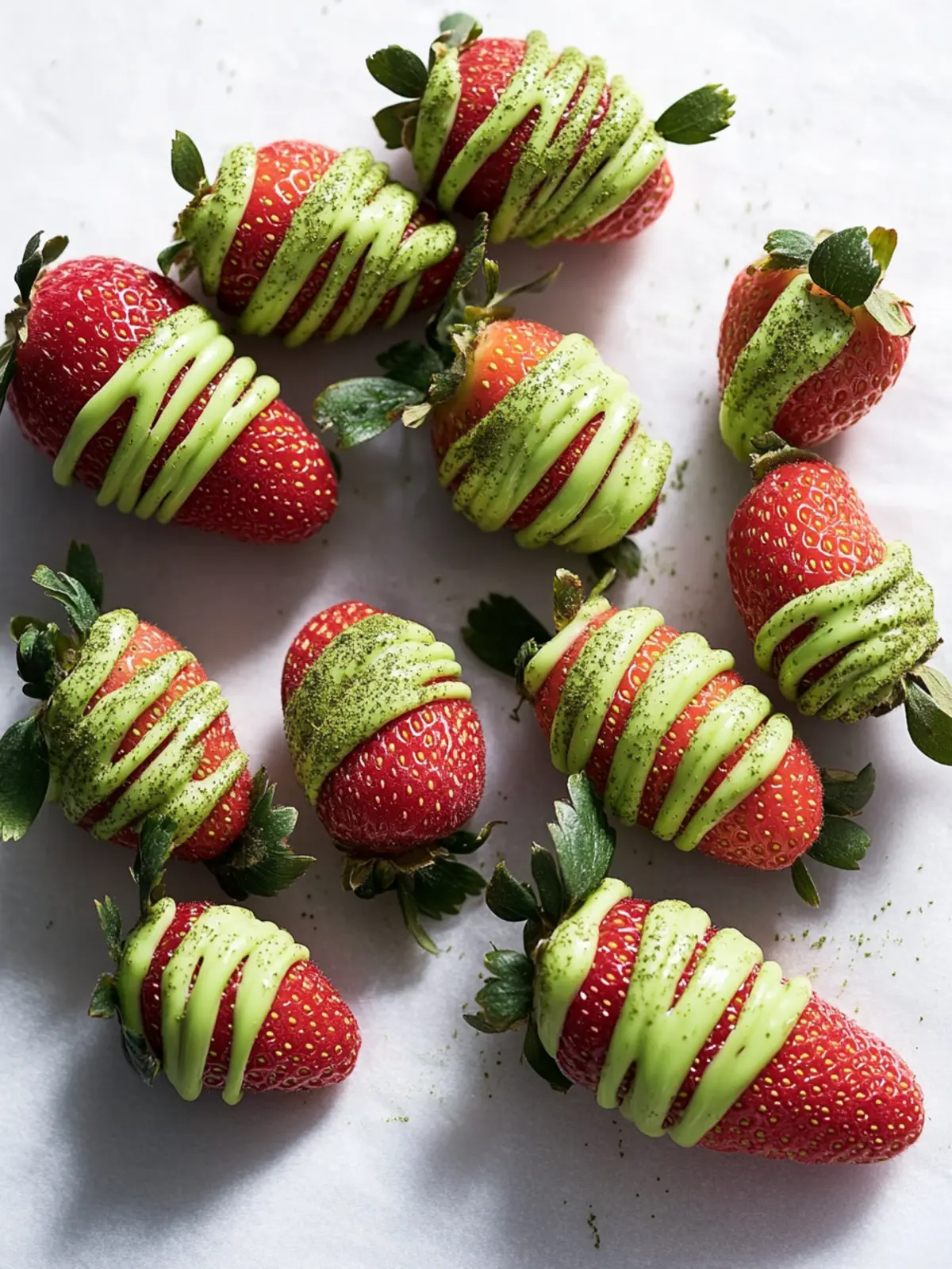 Sweeten Your Day with Matcha-Covered Strawberries Treats 5 Matcha-Covered Strawberries