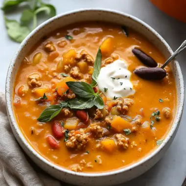 Deliciously Creamy Turkey Pumpkin Chili for Cozy Nights 9 Creamy Turkey Pumpkin Chili