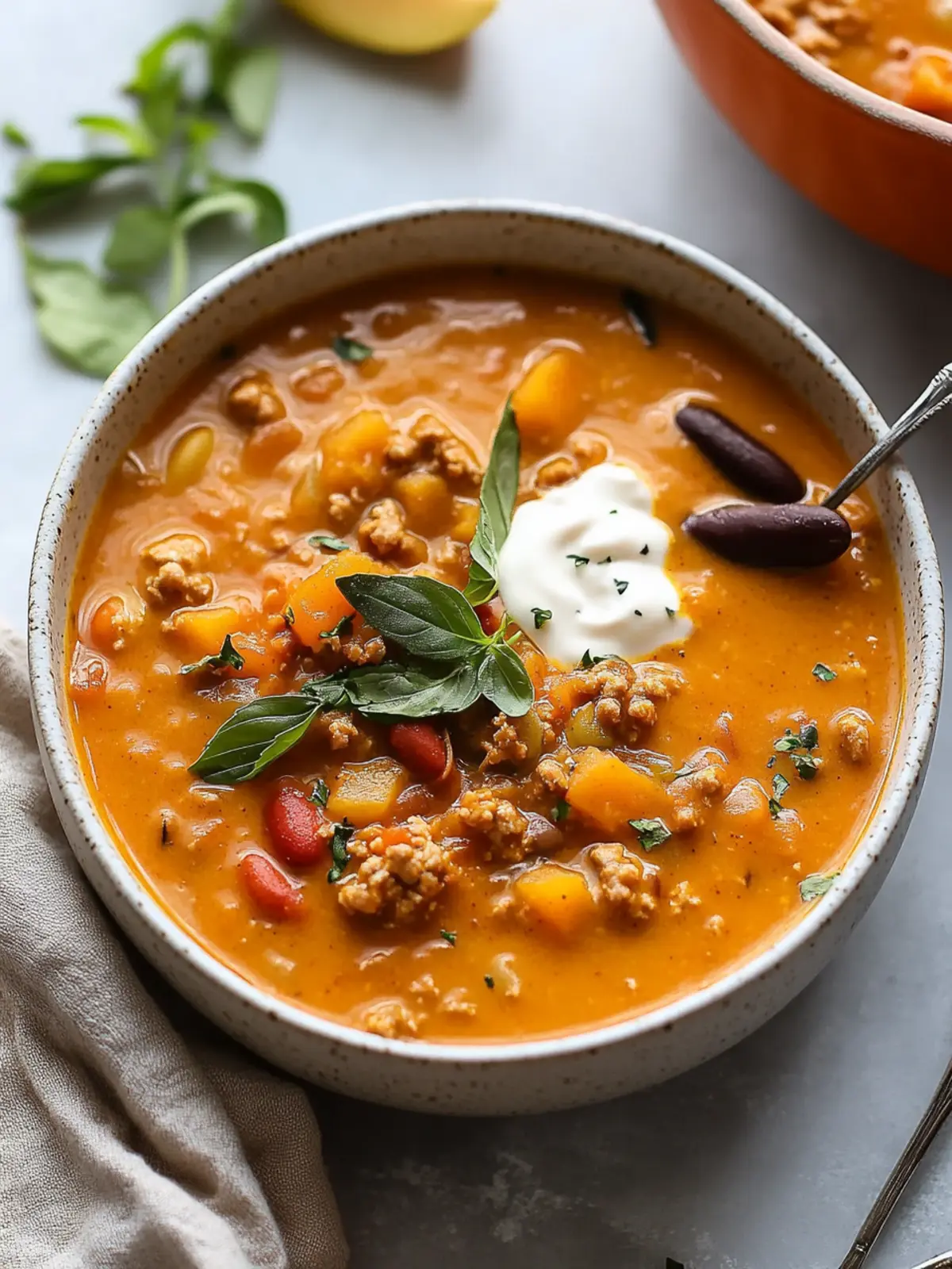 Deliciously Creamy Turkey Pumpkin Chili for Cozy Nights 5 Creamy Turkey Pumpkin Chili