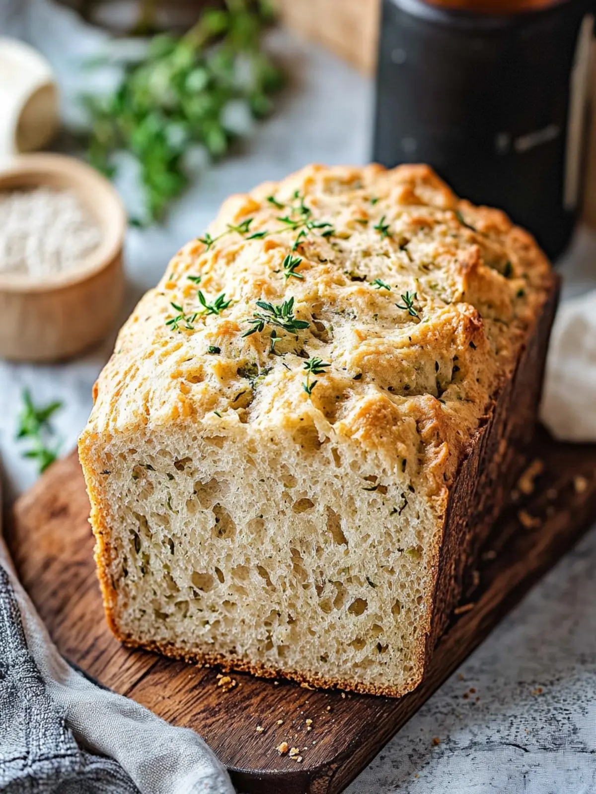 Mouthwatering Herbed Beer Bread: Easy Homemade Delight 4 Herbed Beer Bread
