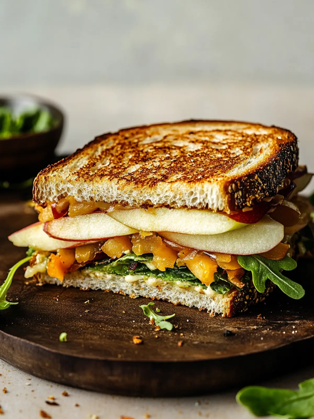Irresistible Spicy Cheddar & Apple Fall Veggie Sandwich Recipe 4 Spicy Cheddar & Apple Fall Veggie Sandwich