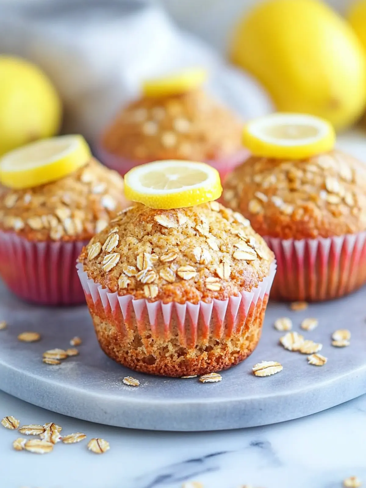 Zesty Lemon Oatmeal Muffins That Brighten Your Morning 2 Lemon Oatmeal Muffins