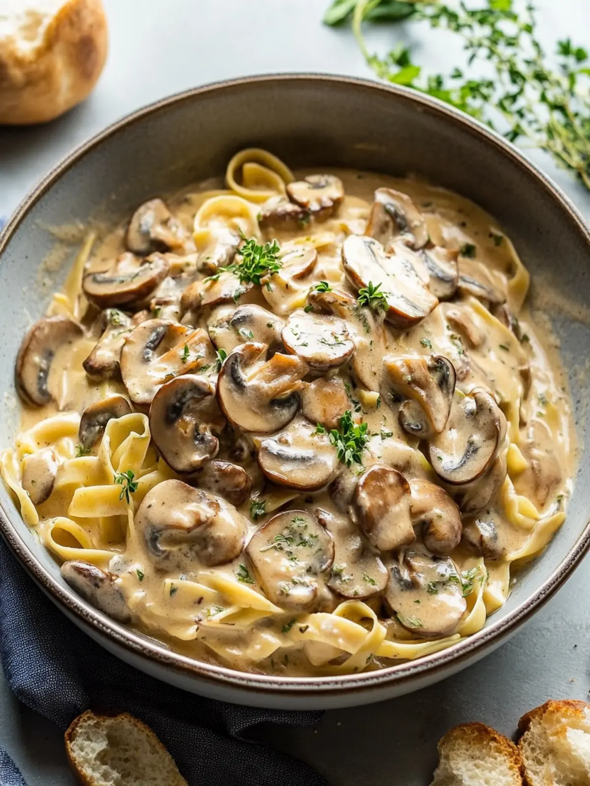 Mushroom and Butter Bean Stroganoff: Comfort in Every Bite 3 Mushroom and Butter Bean Stroganoff