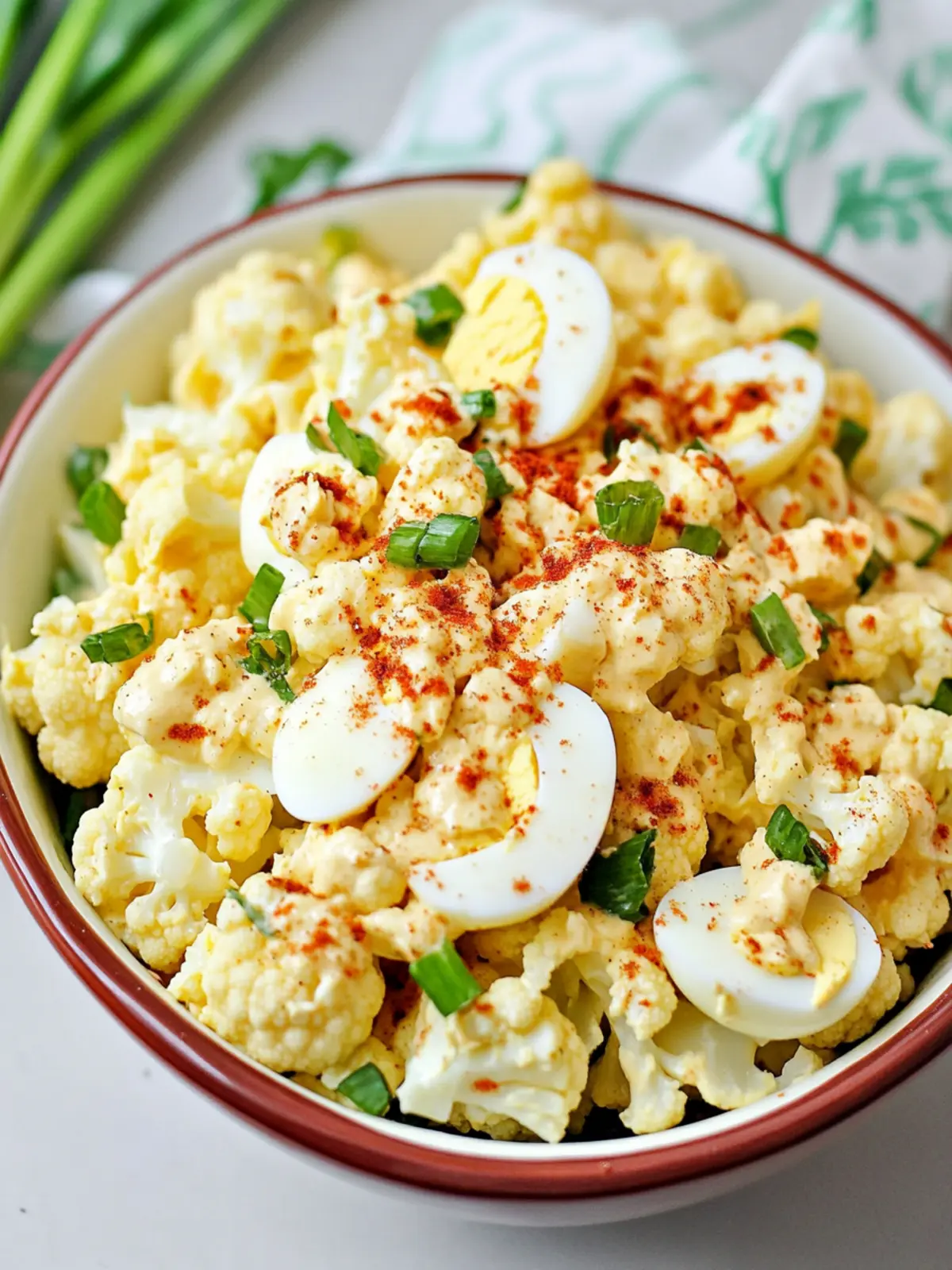 Deviled Egg Cauliflower Salad That Will Wow Your Guests 3 Deviled Egg Cauliflower Salad