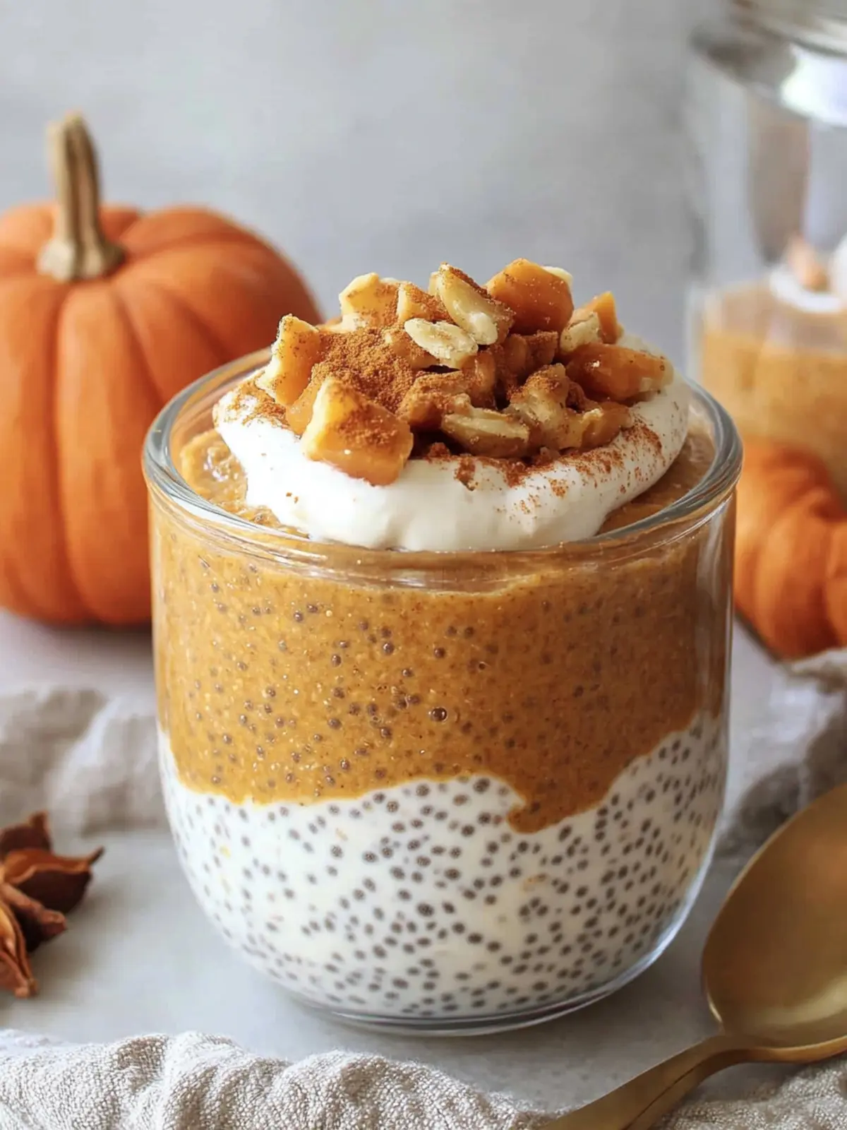 Delicious Pumpkin Chia Pudding with Yogurt and Spice Delight 2 Pumpkin Chia Pudding with Yogurt and Pumpkin Spice