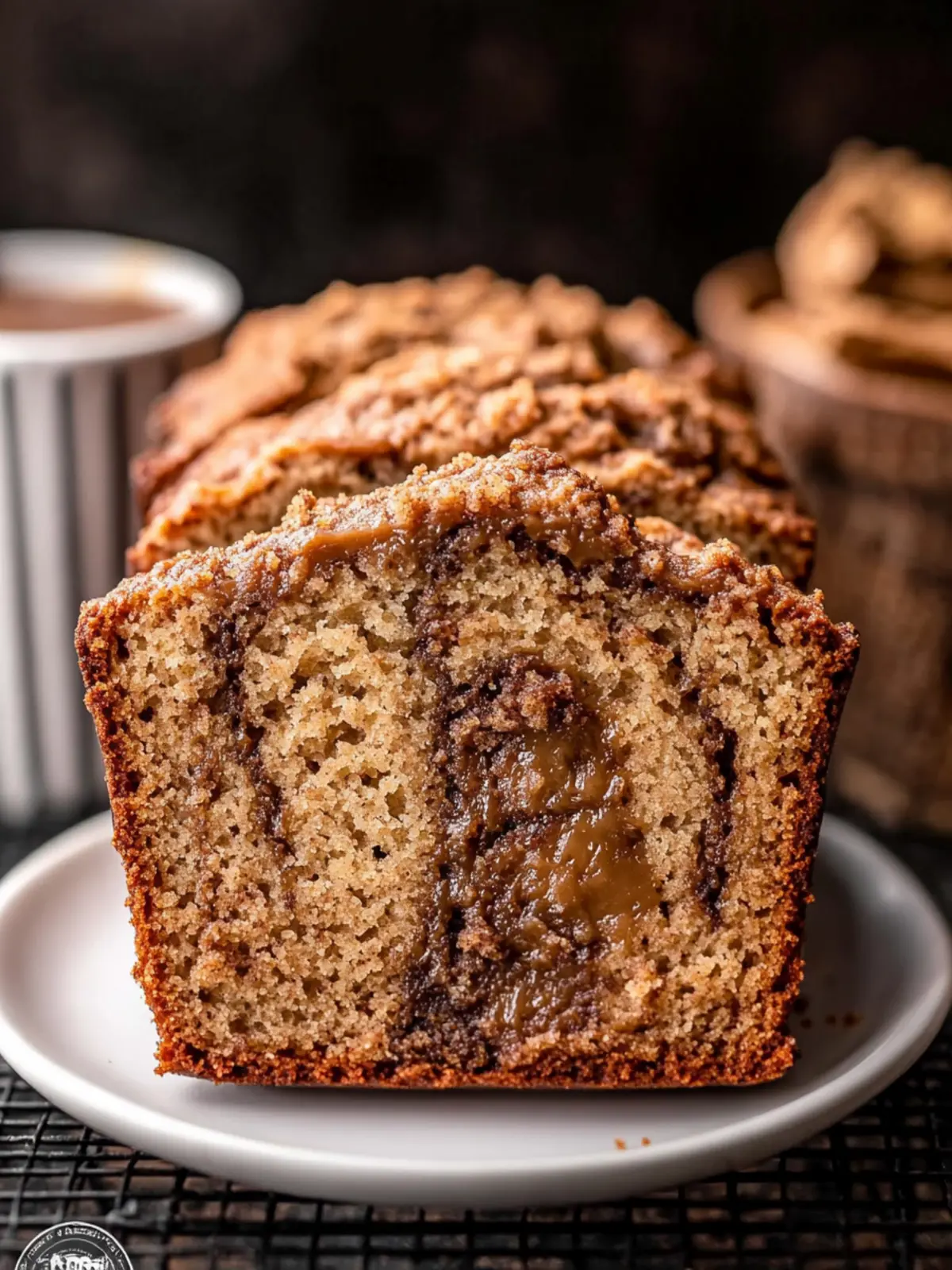 Irresistible Swirled Cookie Butter Banana Bread Delight 2 Swirled Cookie Butter Banana Bread