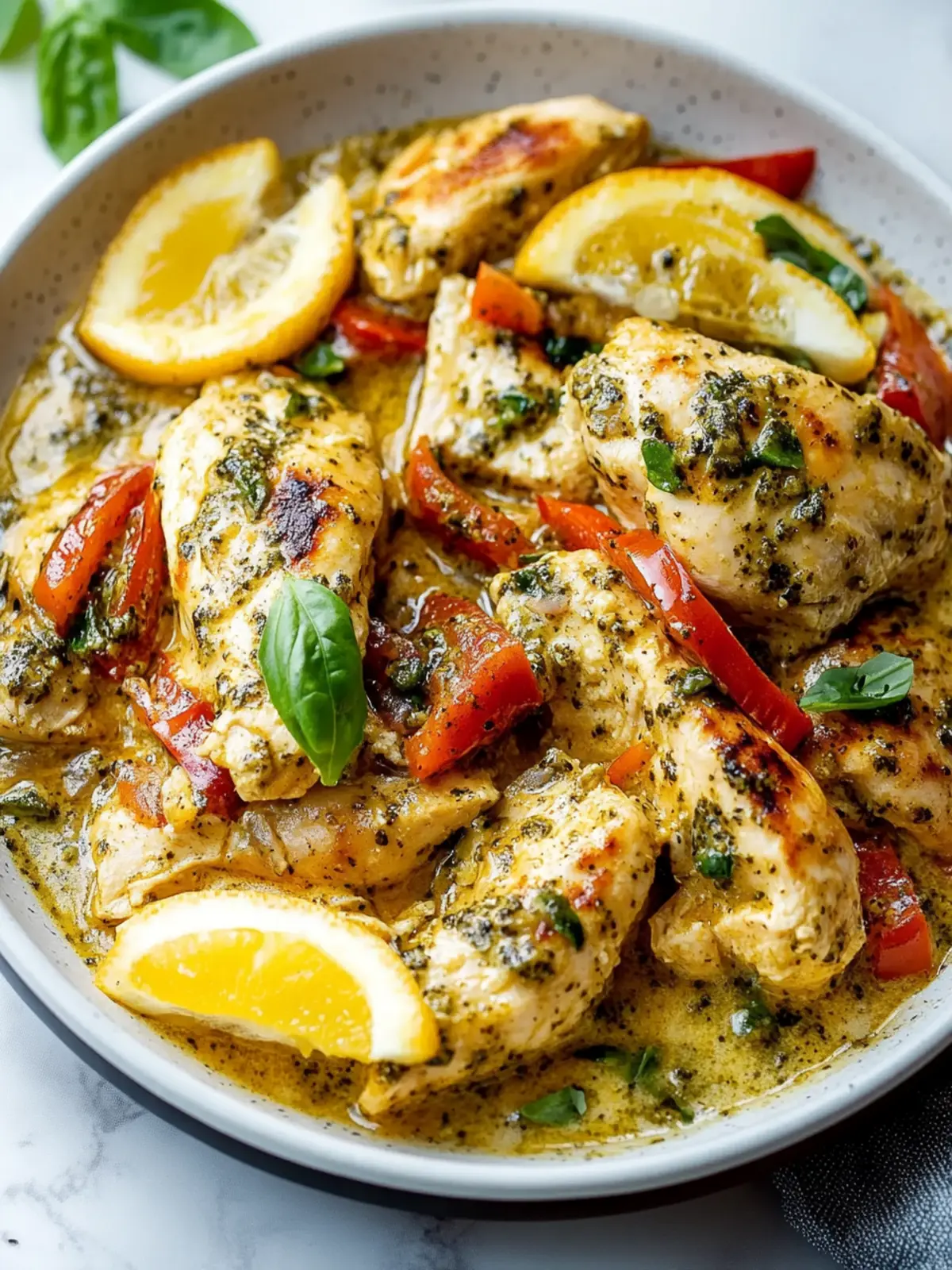 Creamy Garlic Pesto Chicken for a Cozy Homemade Feast 4 Creamy Garlic Pesto Chicken