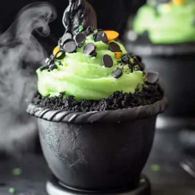 Witch’s Brew Dirt Cups: Spooky Treats with Rich Chocolate Pudding 10 Witch’s Brew Dirt Cups