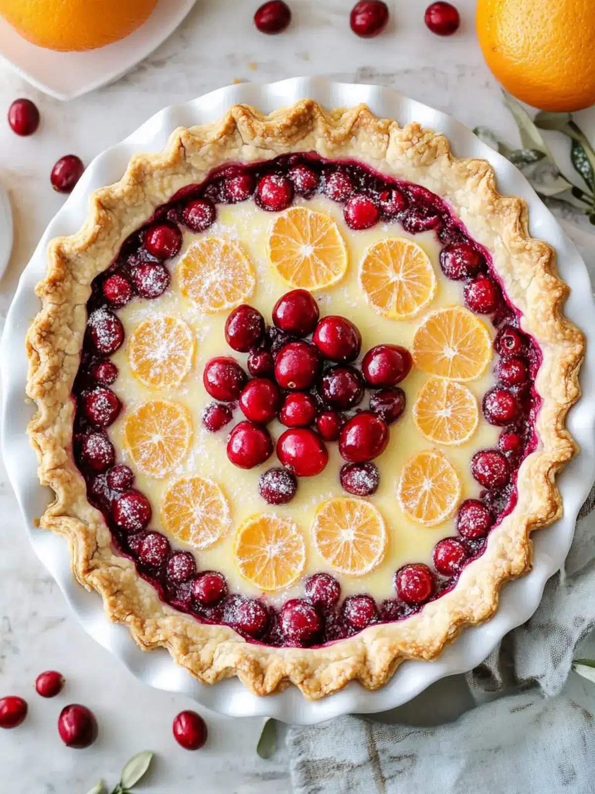 Delightful Cranberry Orange Custard Pie for Sweet Moments 3 Cranberry Orange Custard Pie