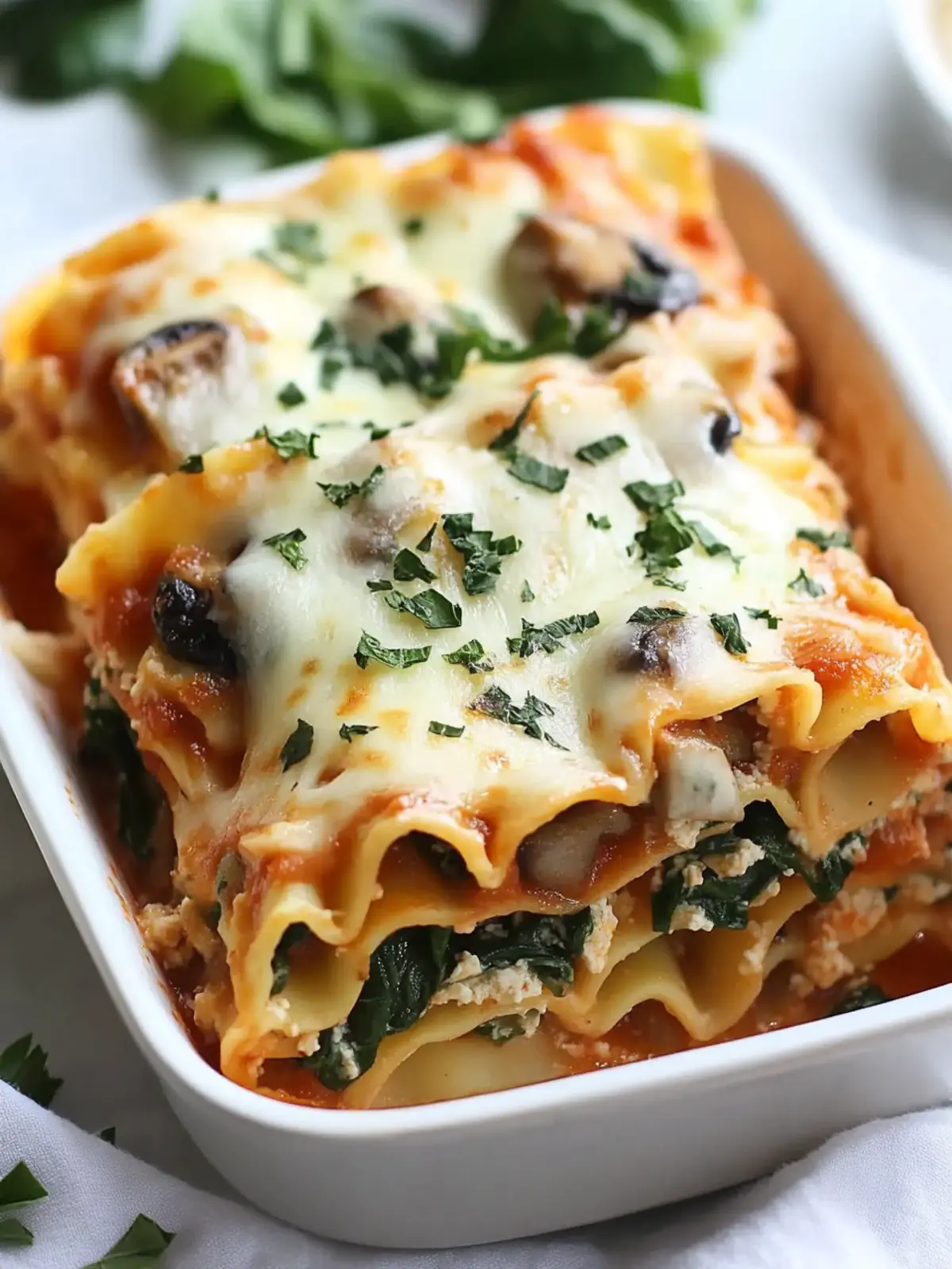 Irresistible Mushroom & Spinach Lasagna Rolls to Delight You 3 Mushroom & Spinach Lasagna Rolls