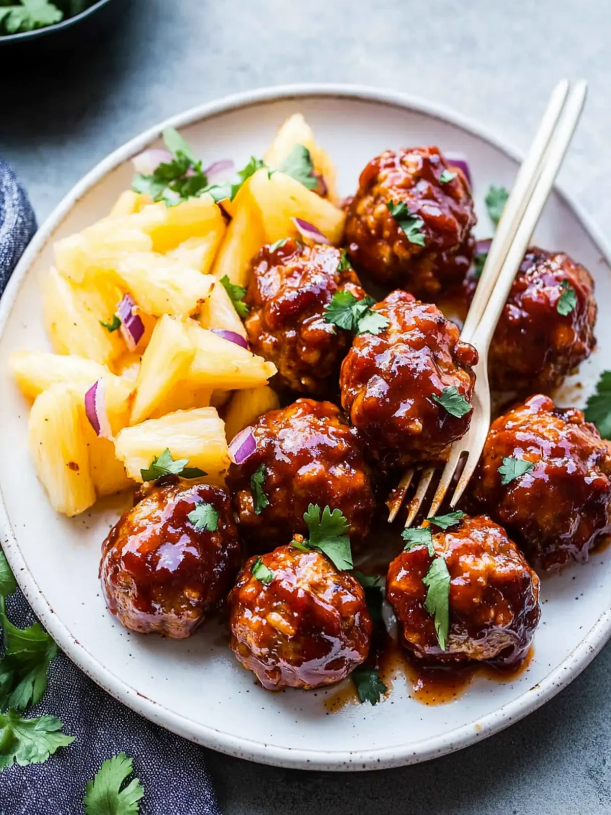 Pineapple BBQ Meatballs: A Tropical Twist on Dinner Delight 4 Pineapple BBQ Meatballs