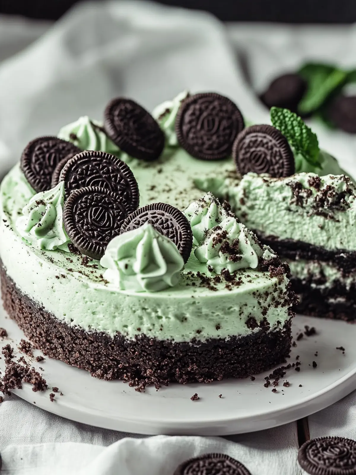 Decadent Mint Oreo Cheesecake That’ll Wow Your Guests 2 Mint Oreo Cheesecake