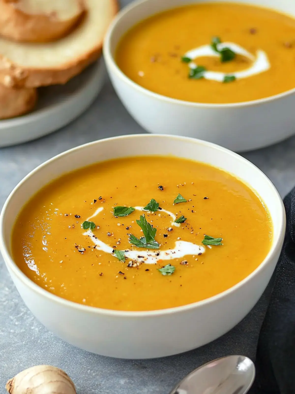 Comforting Butternut Squash Soup with Carrot & Ginger Bliss 5 Butternut Squash Soup with Carrot & Ginger