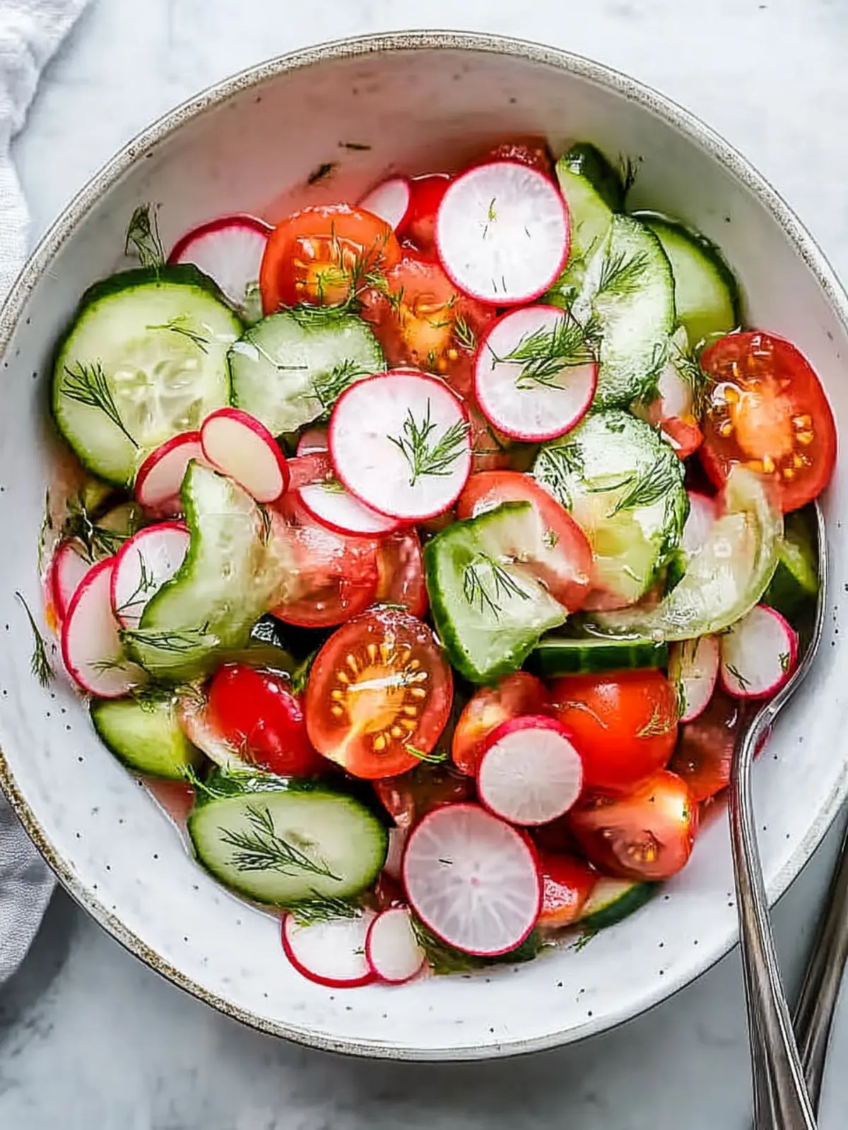 Fresh Cucumber Tomato Radish Salad That Dazzles Your Tastebuds 2 Cucumber Tomato Radish Salad