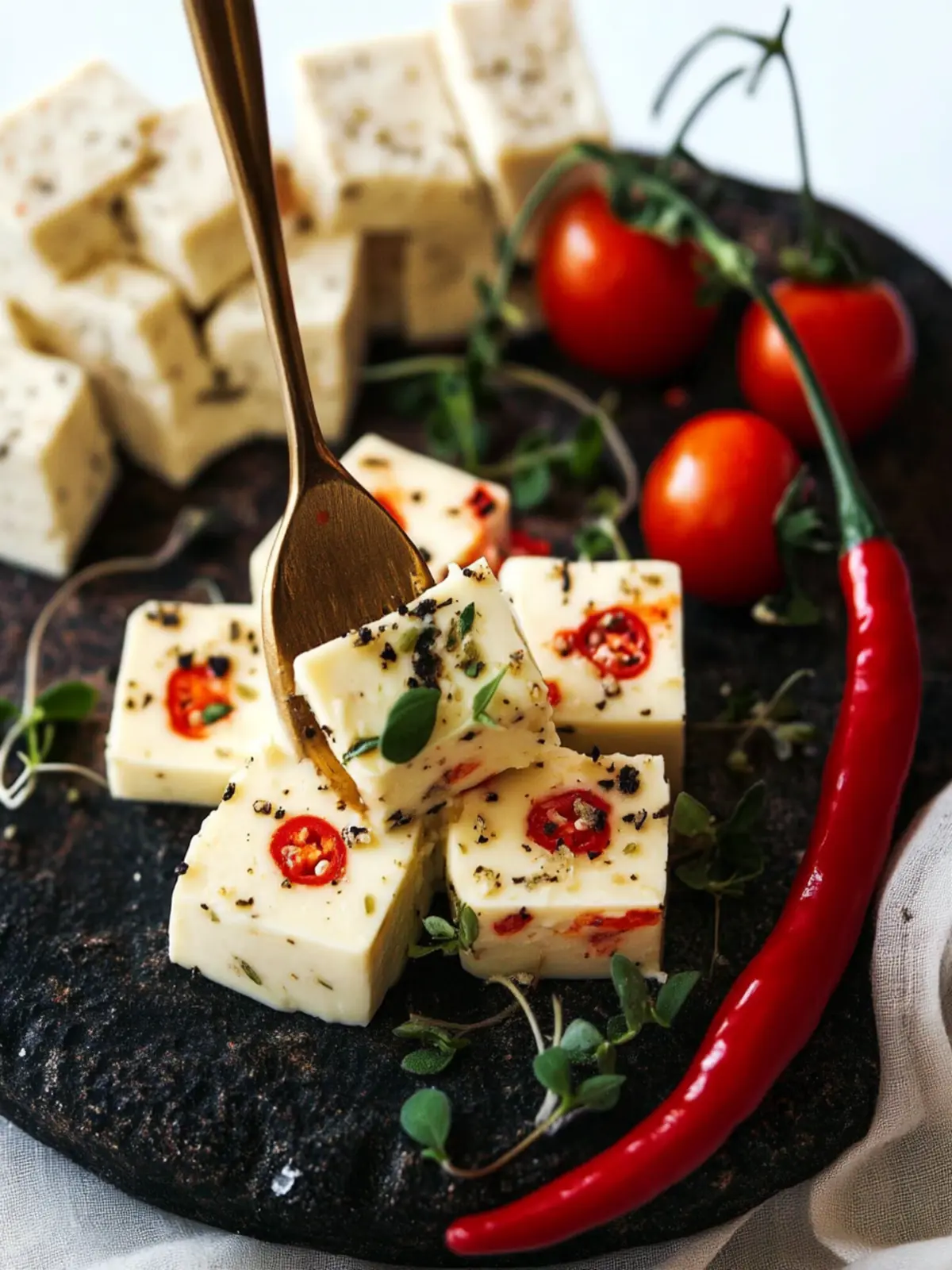 Creamy Vegan Pepper Jack Cheese for Zesty Plant-Based Snacking 3 Vegan Pepper Jack Cheese