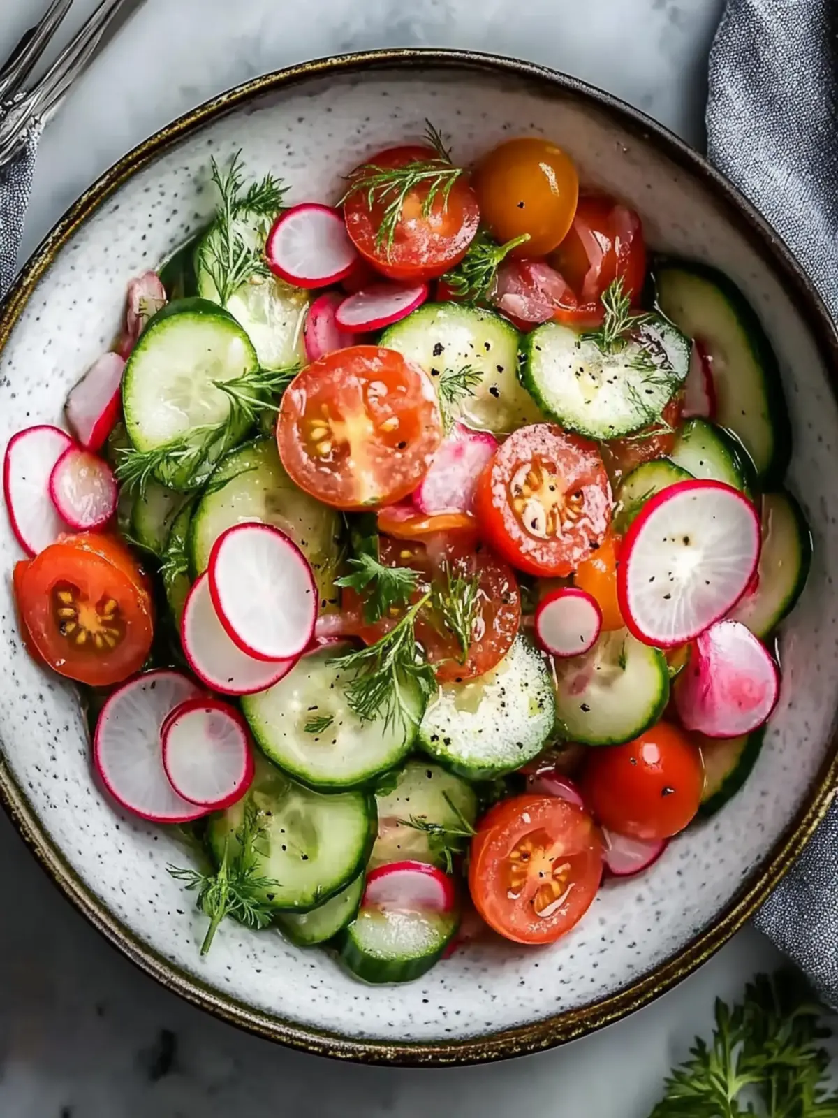 Fresh Cucumber Tomato Radish Salad That Dazzles Your Tastebuds 3 Cucumber Tomato Radish Salad
