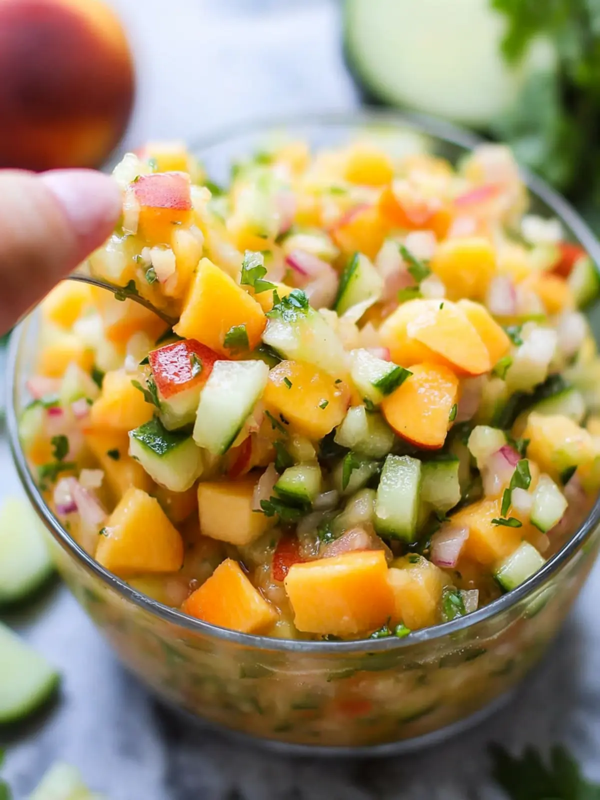 Fresh Peach Cucumber Salsa: Your Summer Flavor Boost! 2 Peach Cucumber Salsa