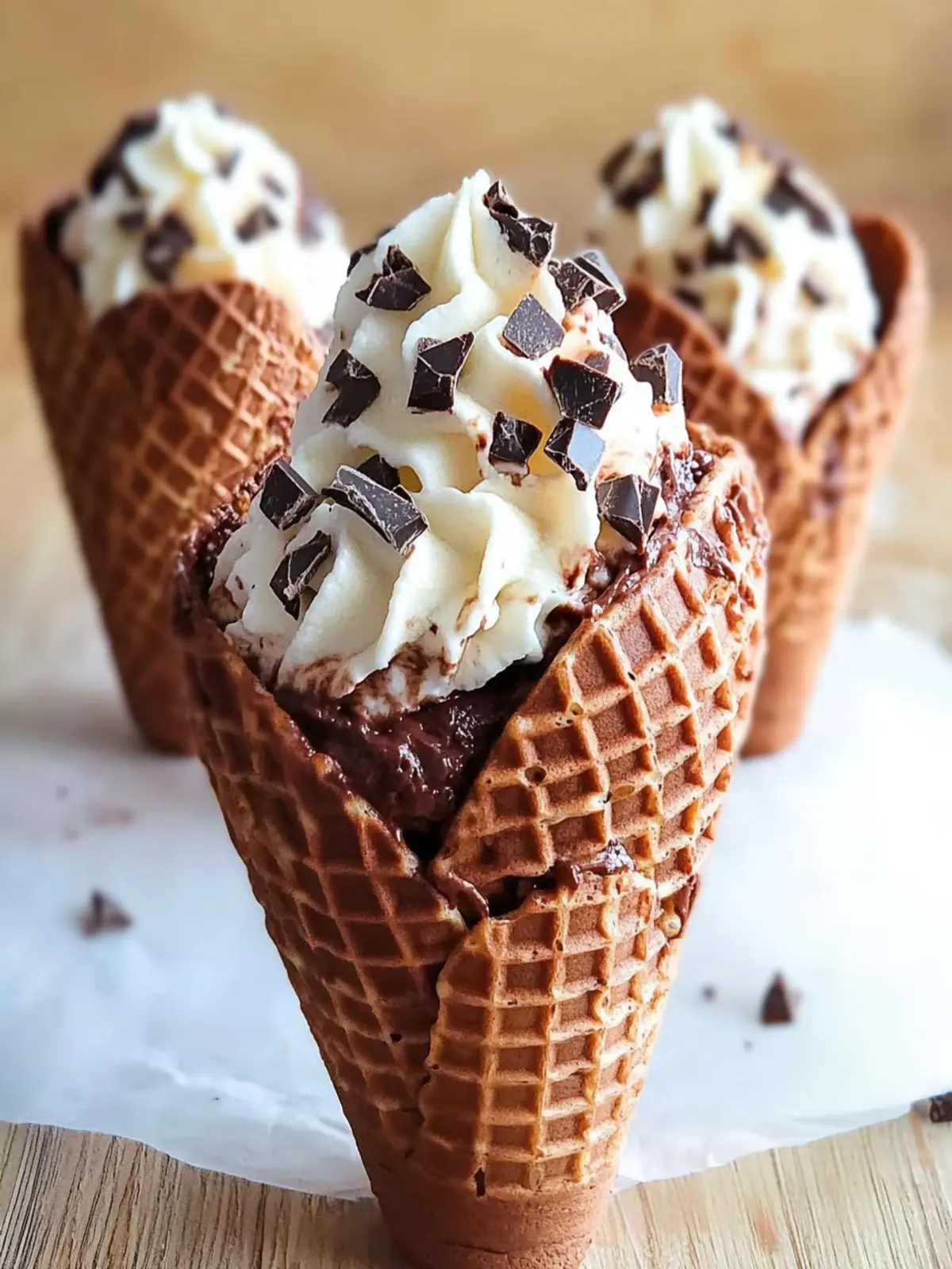 Irresistible Gluten Free Chocolate Waffle Cones You’ll Love 3 Gluten Free Chocolate Waffle Cones