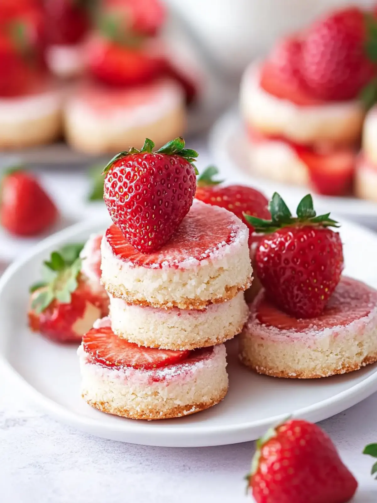 Irresistible Strawberry Cheesecake Shortbreads You'll Love 4 Strawberry Cheesecake Shortbreads