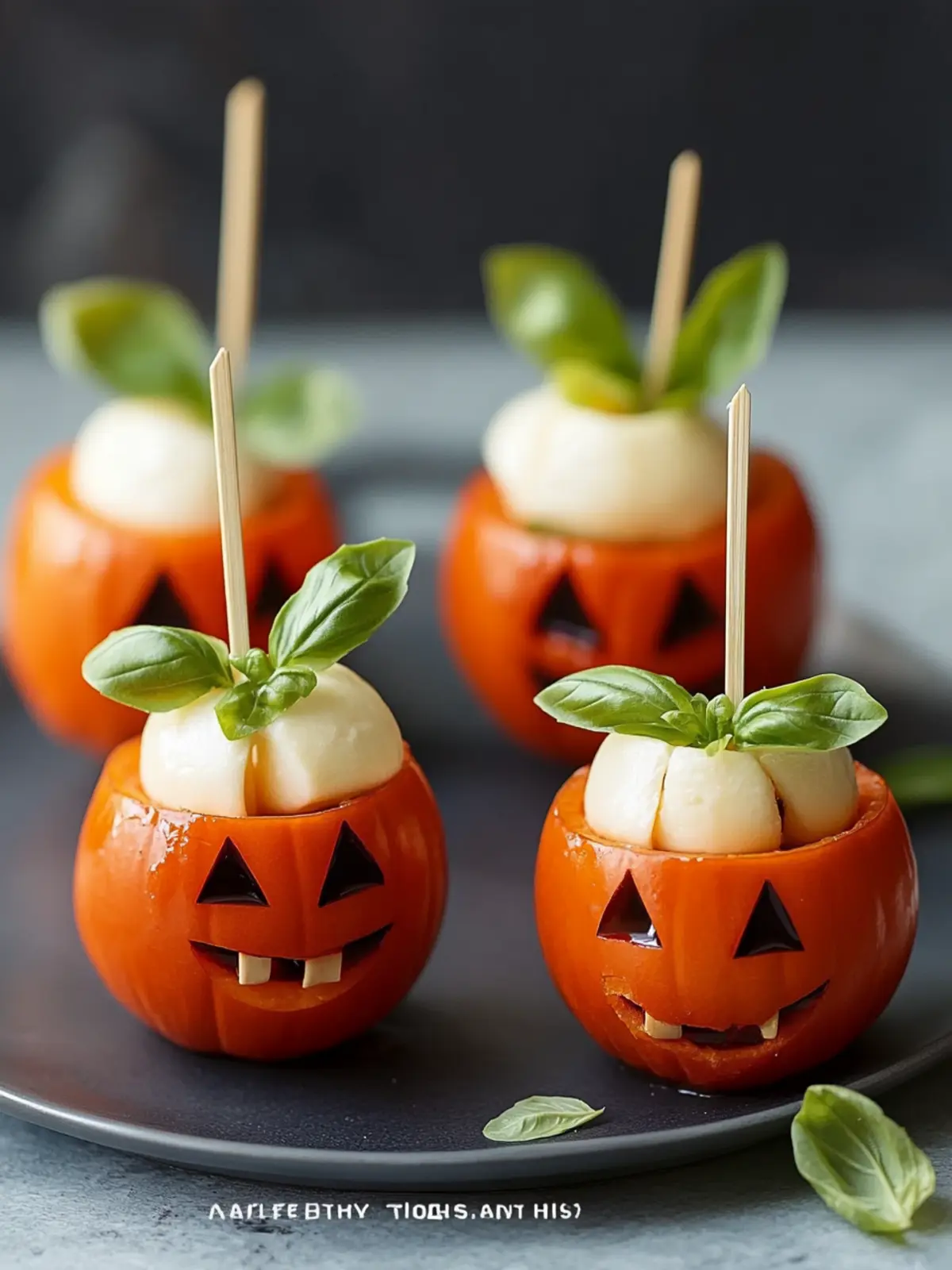 Delicious Jack-O’-Lantern Caprese Skewers for Your Party 3 Jack-O’-Lantern Caprese Skewers