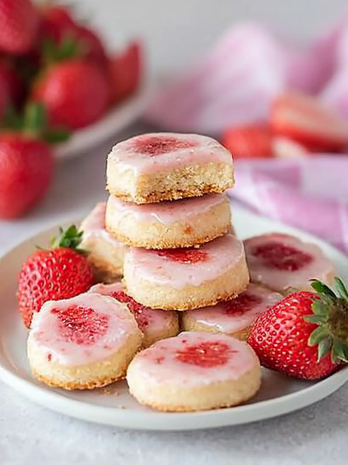 Irresistible Strawberry Cheesecake Shortbreads You'll Love 3 Strawberry Cheesecake Shortbreads