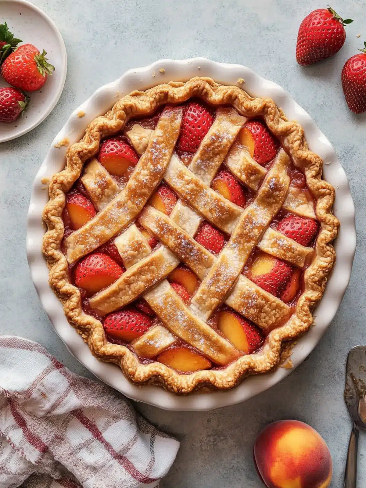 Brown Butter Strawberry Peach Pie That Will Wow Your Taste Buds 3 Brown Butter Strawberry Peach Pie