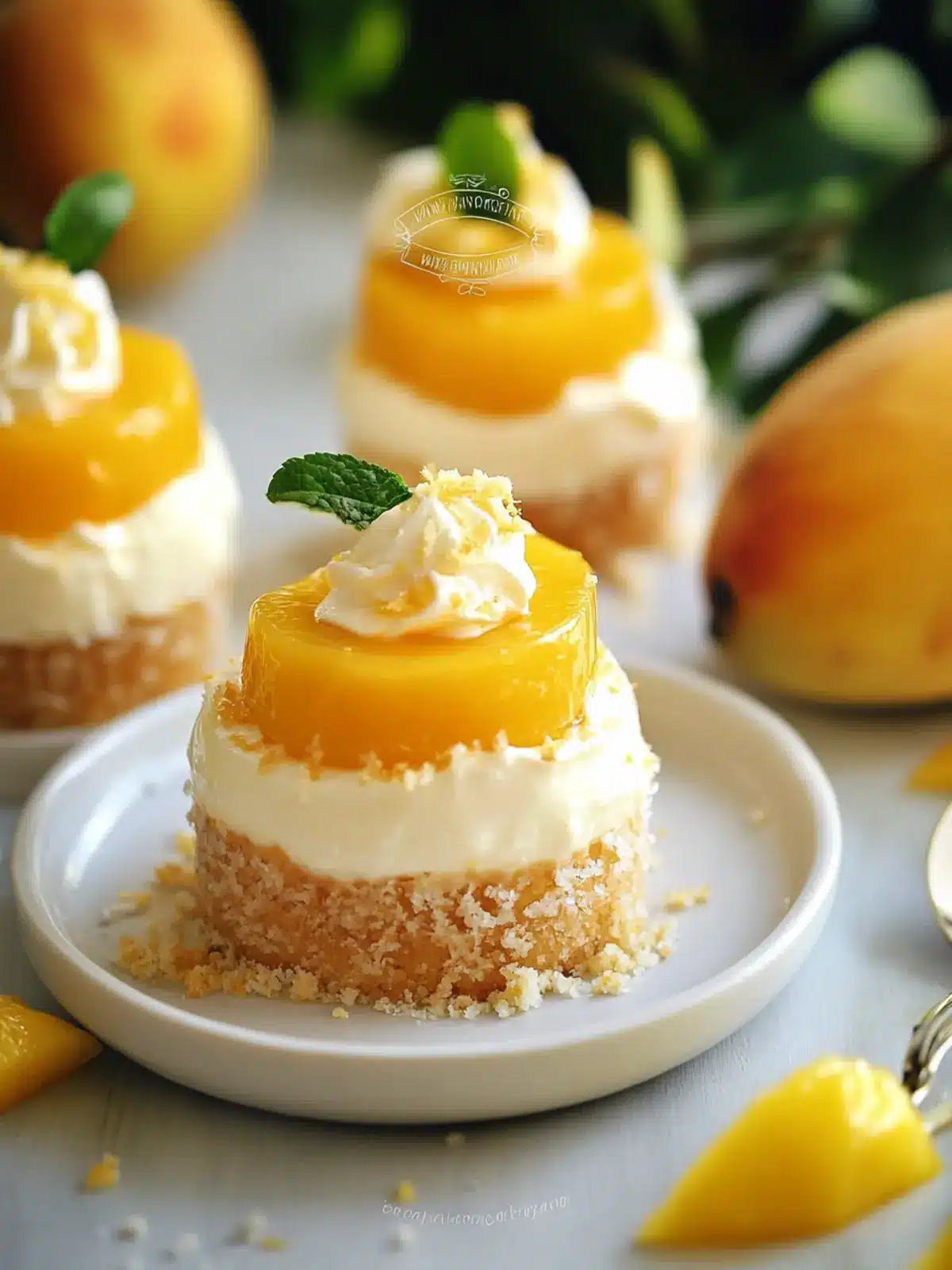 Irresistible Mini Mango Cheesecakes for Effortless Indulgence 5 Mini Mango Cheesecakes