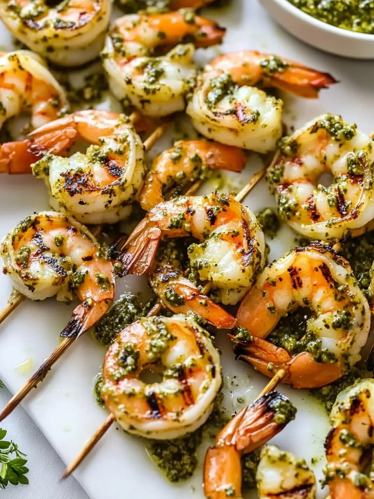 Savor Summer with Easy Pesto Grilled Shrimp Skewers 2 Pesto Grilled Shrimp