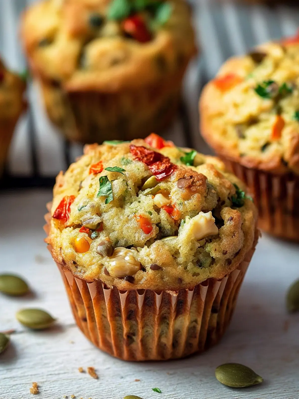 Savory Vegan Muffins Loaded with Fresh Veggies and Flavor 2 Vegan Savoury Muffins