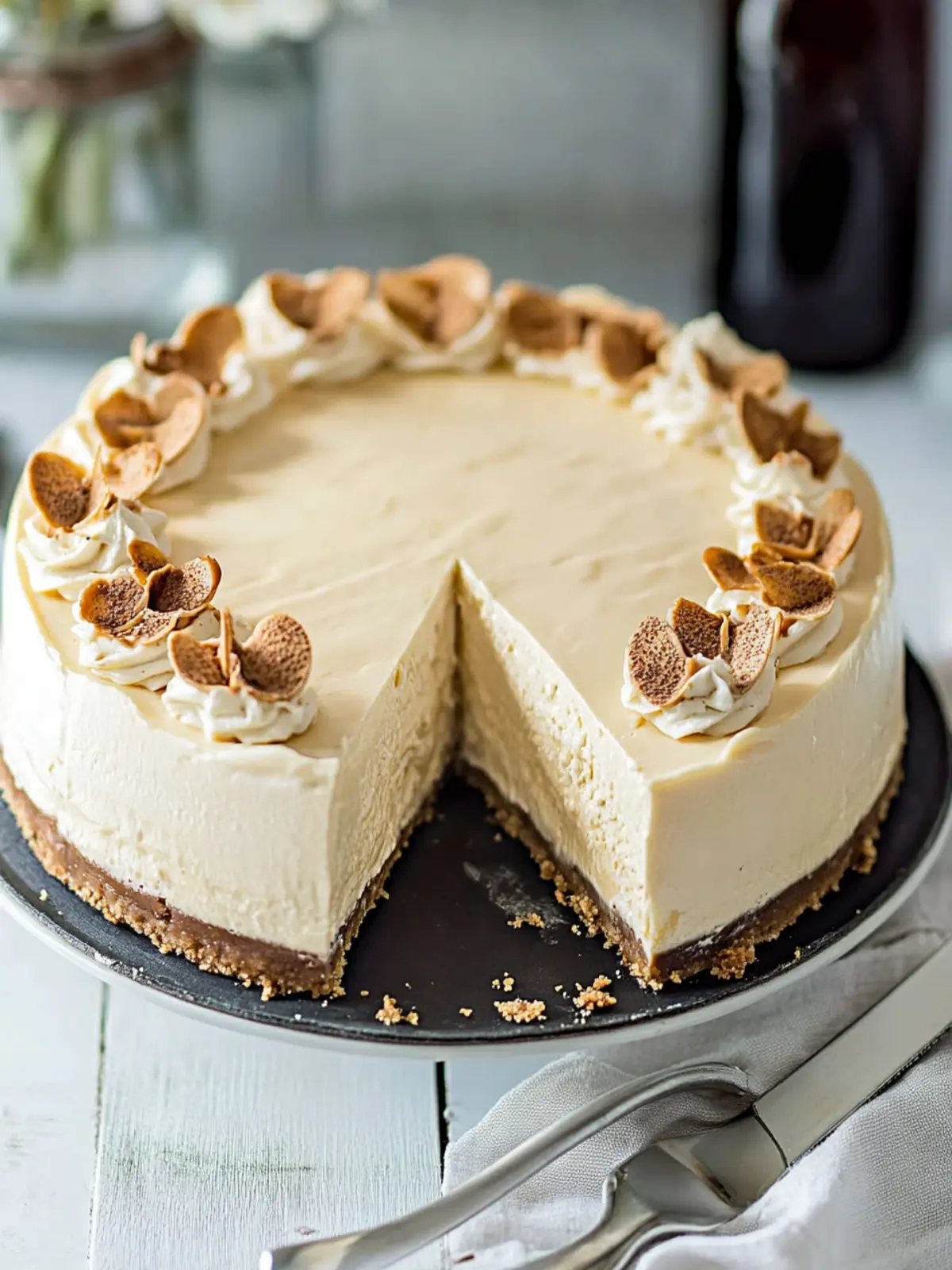 Indulgent Bailey’s Cheesecake: A Slice of Sweet Bliss 3 Bailey’s Cheesecake