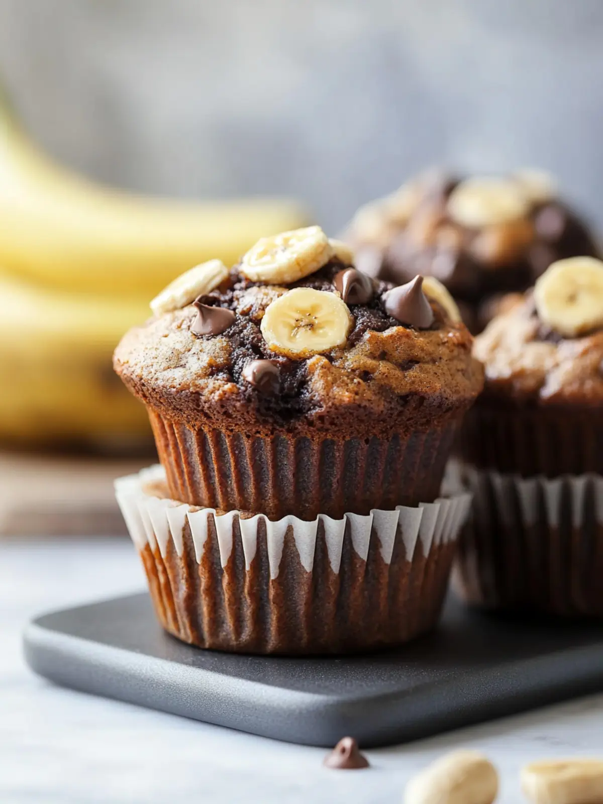 Indulge in Chocolate Peanut Butter Banana Muffins Bliss 3 Chocolate Peanut Butter Banana Muffins