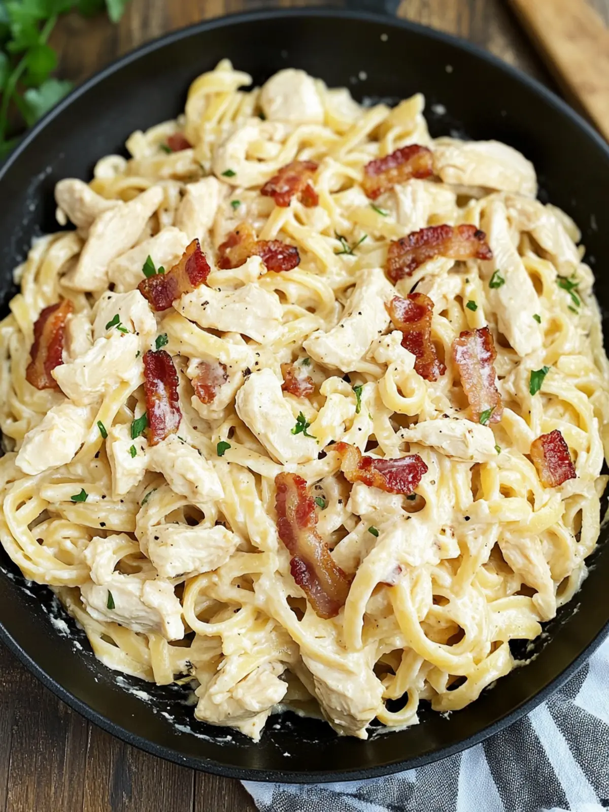 Creamy Dreamy Cream Cheese Bacon Chicken Pasta Recipe 4 Cream Cheese Bacon Chicken Pasta