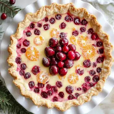 Delightful Cranberry Orange Custard Pie for Sweet Moments 9 Cranberry Orange Custard Pie