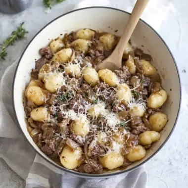 Savory French Onion Beef Gnocchi for Cozy Nights In 9 French Onion Beef Gnocchi