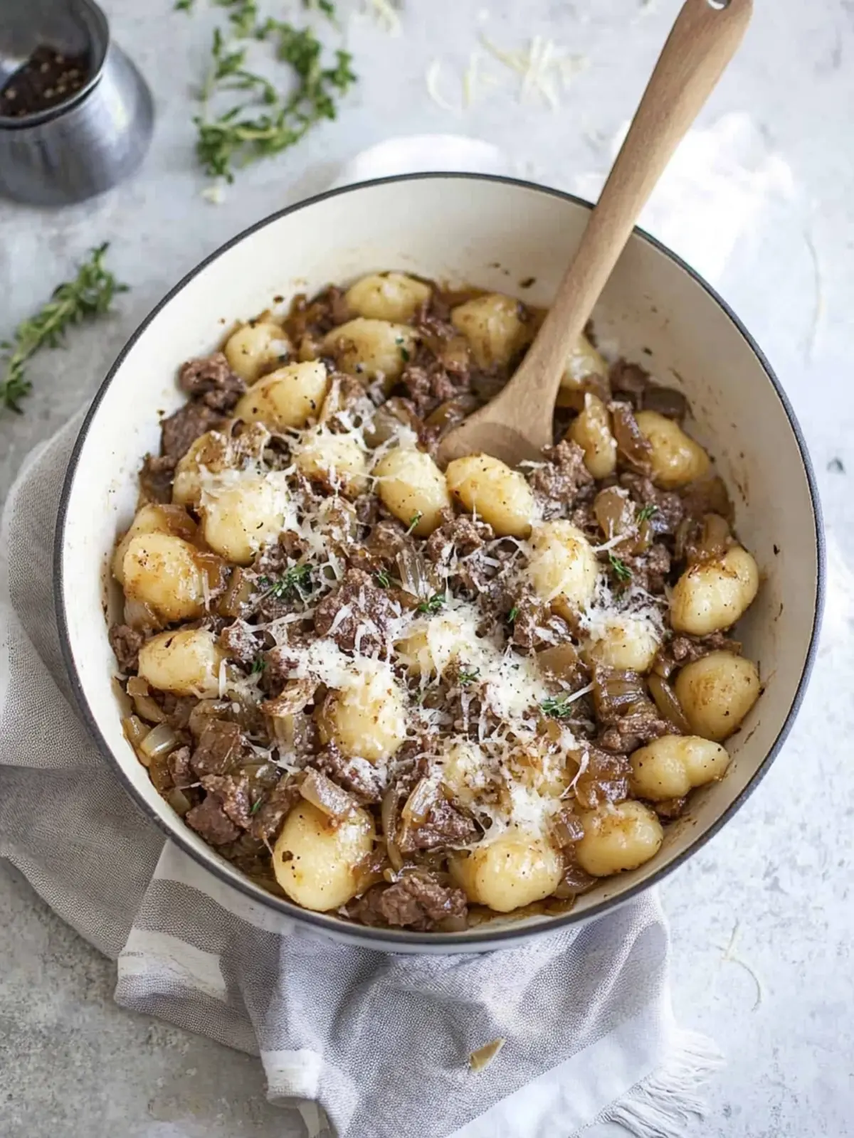 Savory French Onion Beef Gnocchi for Cozy Nights In 5 French Onion Beef Gnocchi