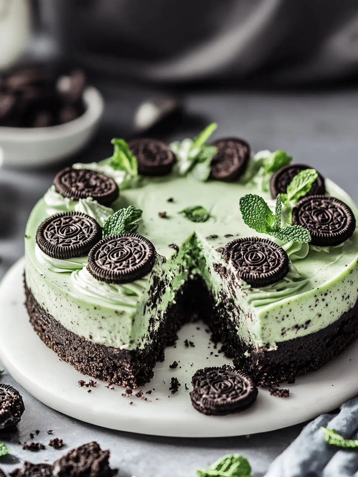 Decadent Mint Oreo Cheesecake That’ll Wow Your Guests 3 Mint Oreo Cheesecake