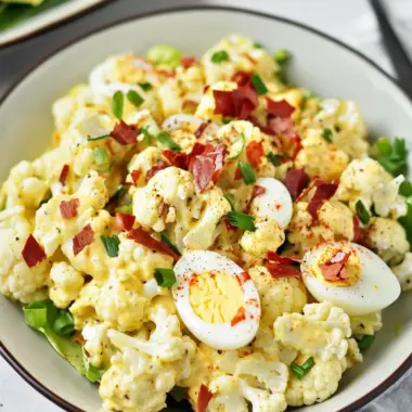 Deviled Egg Cauliflower Salad That Will Wow Your Guests 10 Deviled Egg Cauliflower Salad