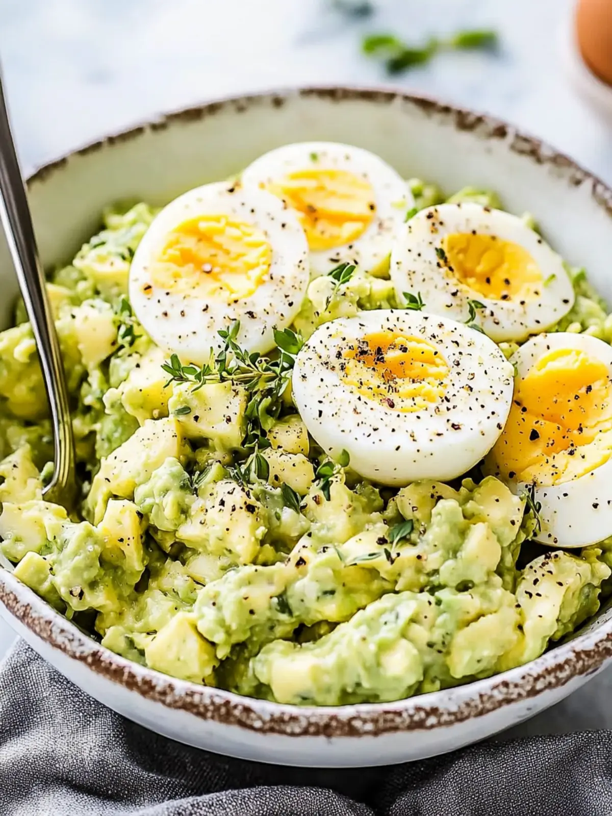 Delicious Herby Avocado Egg Salad in Just 10 Minutes! 4 Herby Avocado Egg Salad