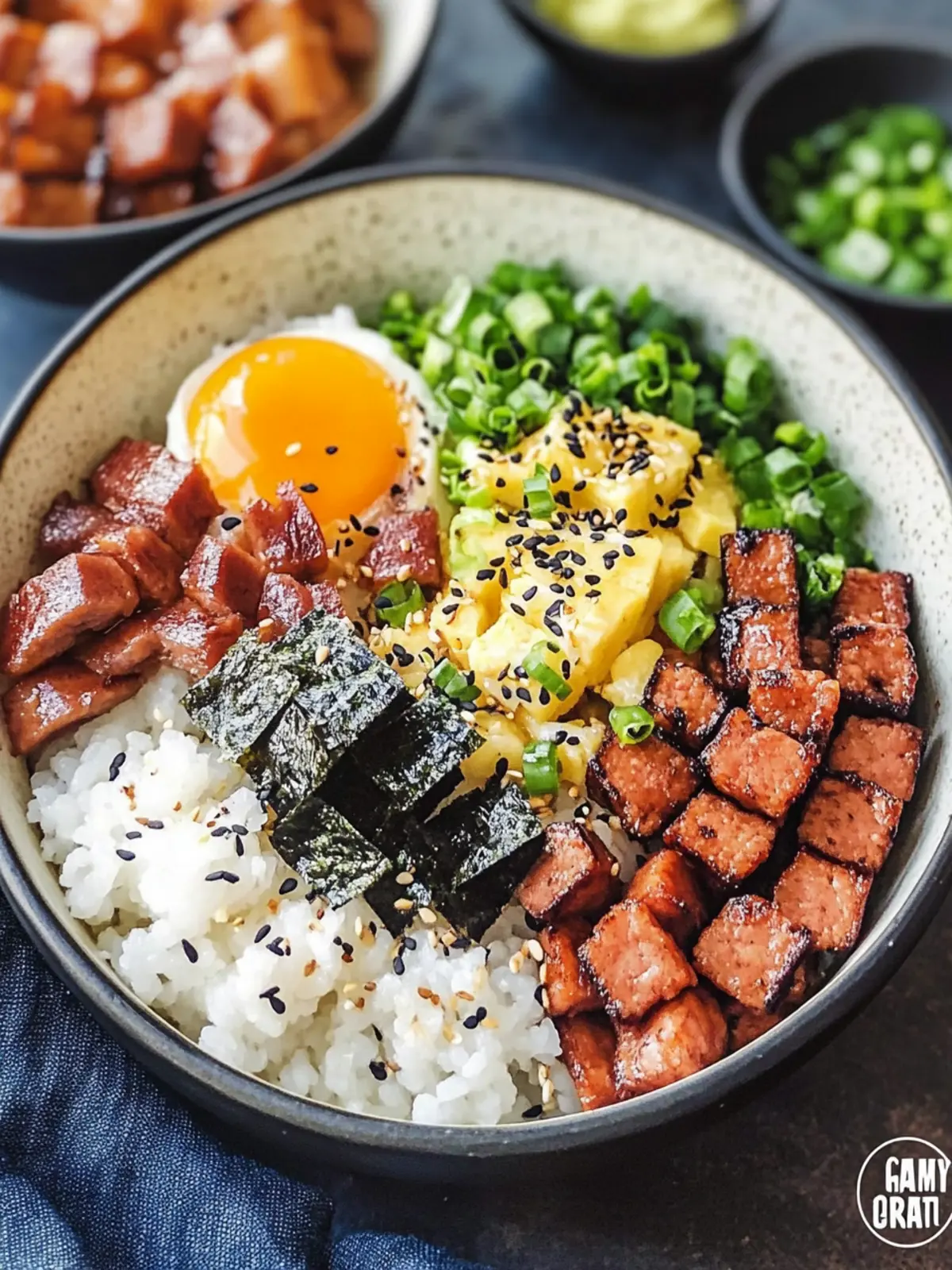 Delicious Spam Musubi Bowl for a Fun Homemade Meal 3 Spam Musubi Bowl