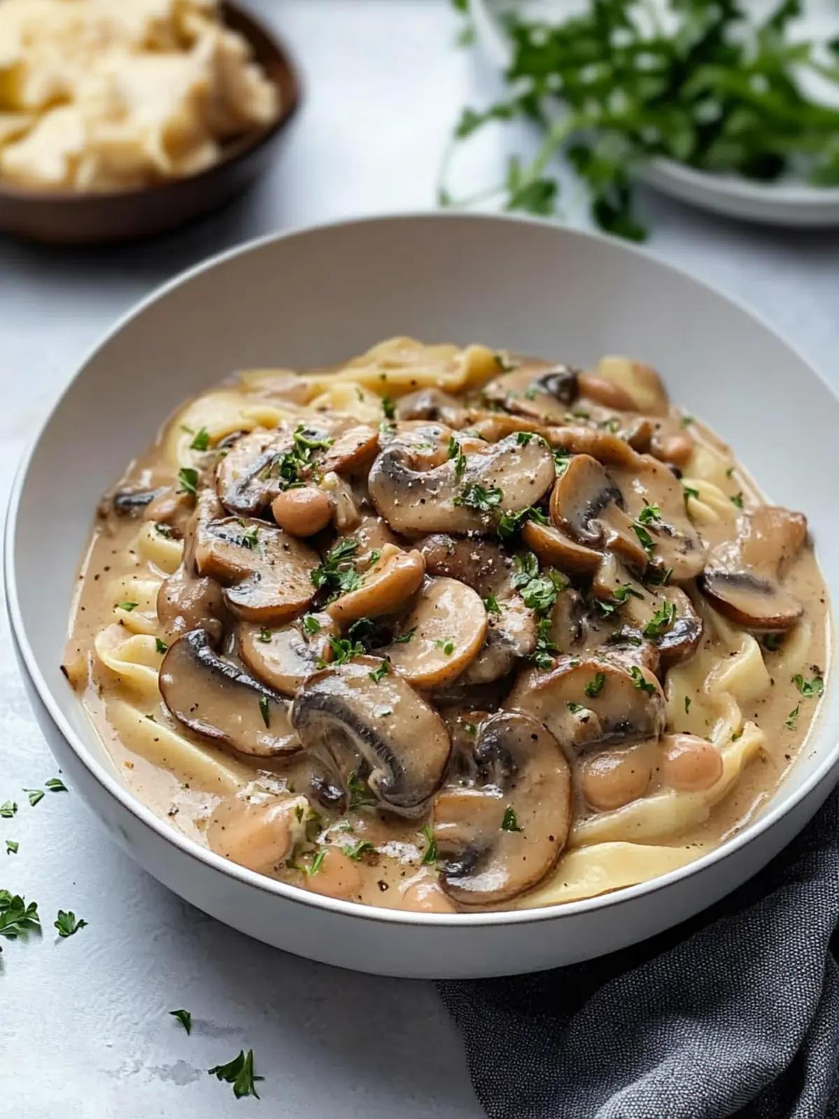 Delicious Mushroom and Butter Bean Stroganoff in 30 Minutes 4 Mushroom and Butter Bean Stroganoff