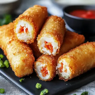 Crispy Crab Cake Egg Rolls for a Flavor Packed Seafood Treat 9 Crispy Crab Cake Egg Rolls