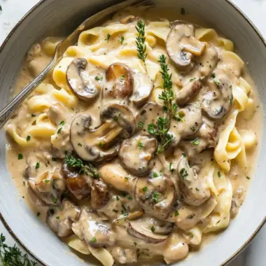 Delicious Mushroom and Butter Bean Stroganoff in 30 Minutes 9 Mushroom and Butter Bean Stroganoff