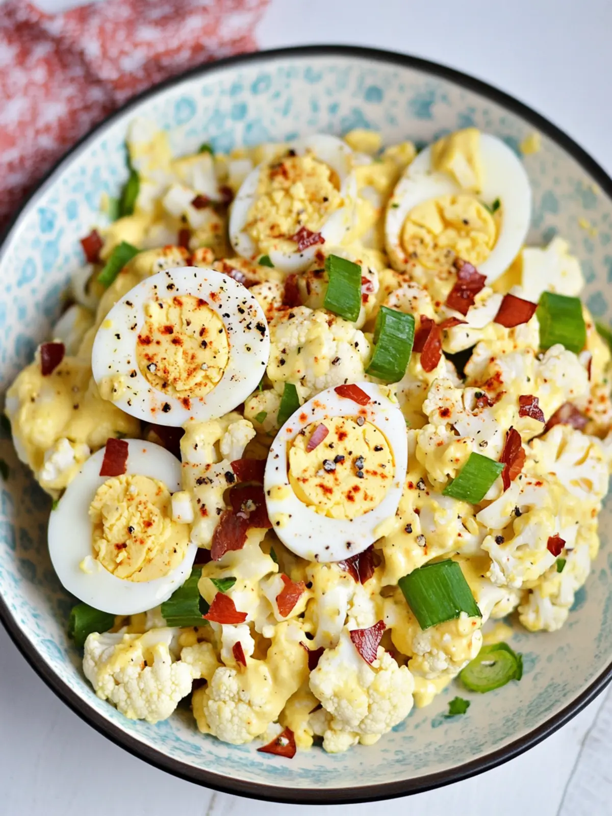 Deviled Egg Cauliflower Salad That Will Wow Your Guests 4 Deviled Egg Cauliflower Salad